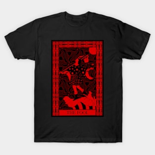 The Fool - Crimson Tarot Cards Sunweaver T-Shirt